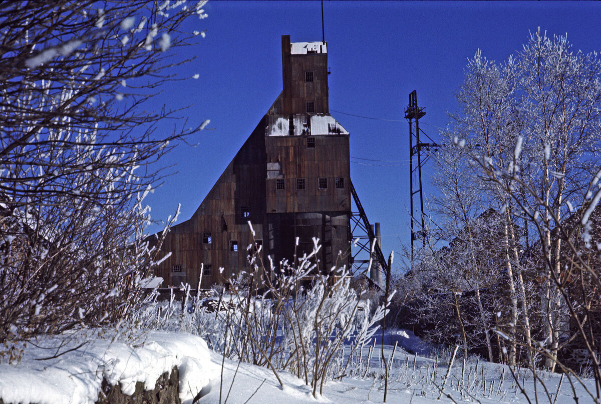 The old Qunicy Copper Mine in Hancock, Michigan - ...