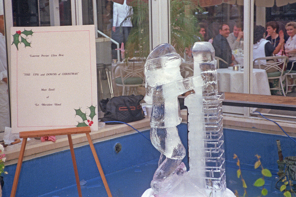 And this was their entry in the Ice Carving contes...