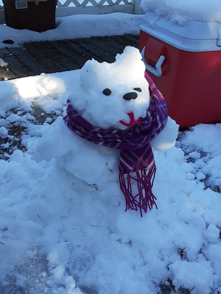 My wife's snow bear....