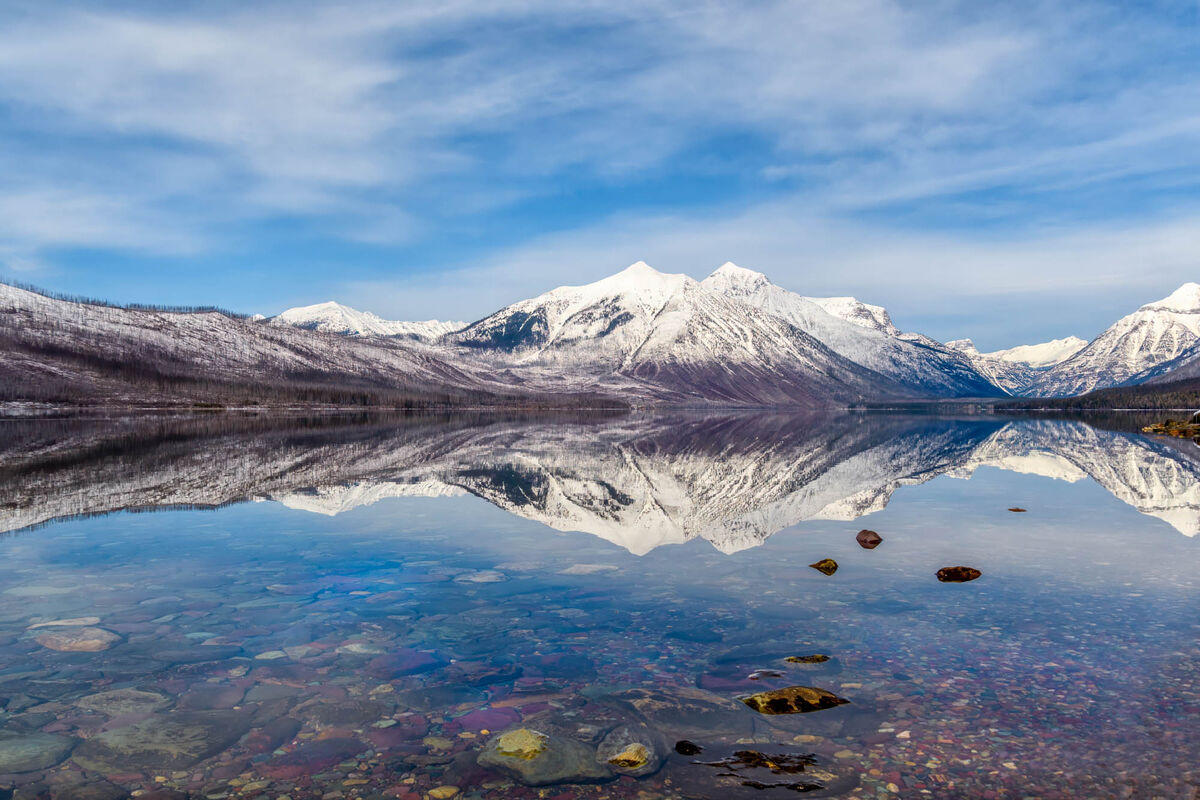 Lake McDonald reflections - different composistion...