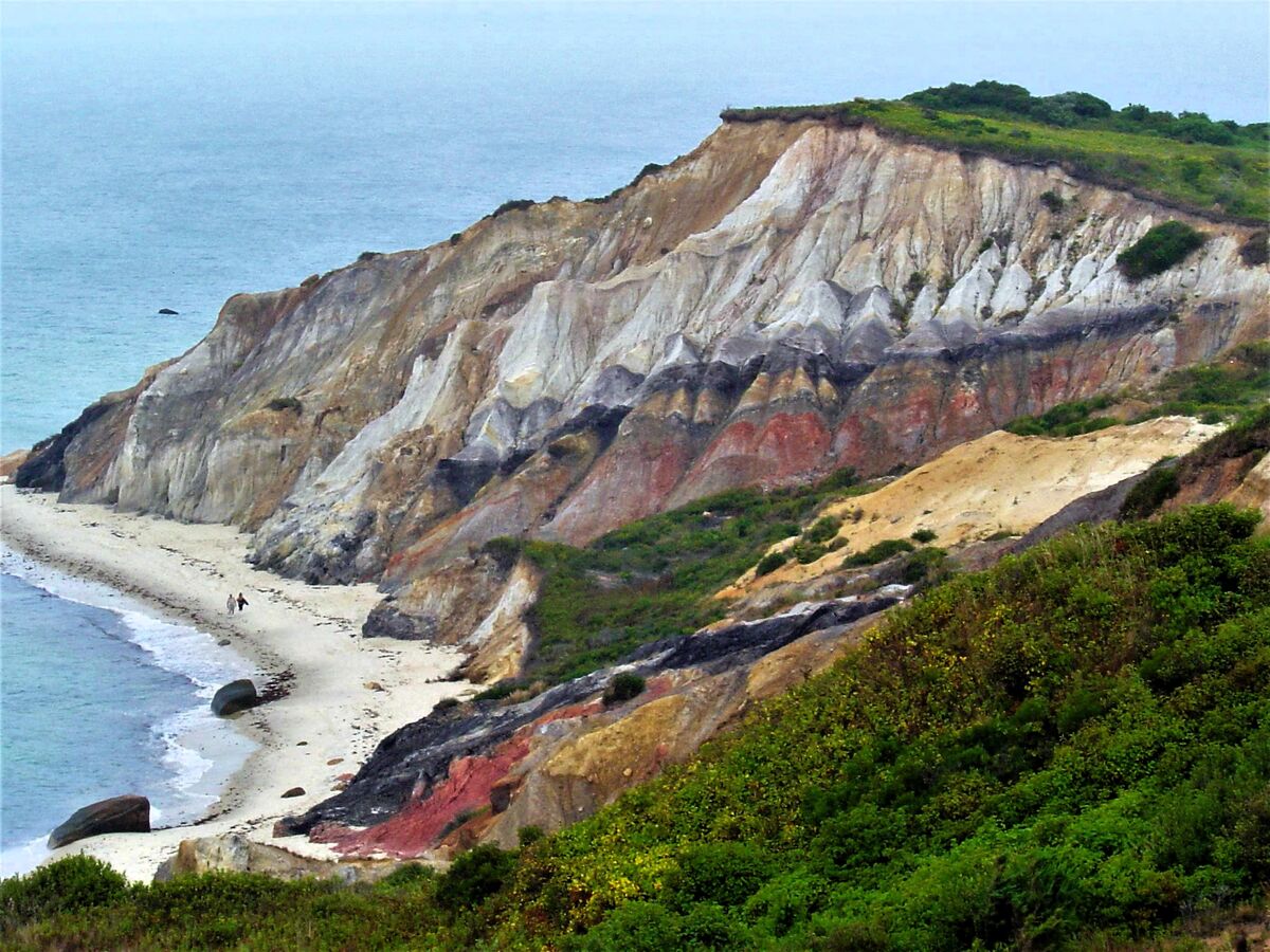 Gay Cliffs, Martha's Vineyard just at the end of t...