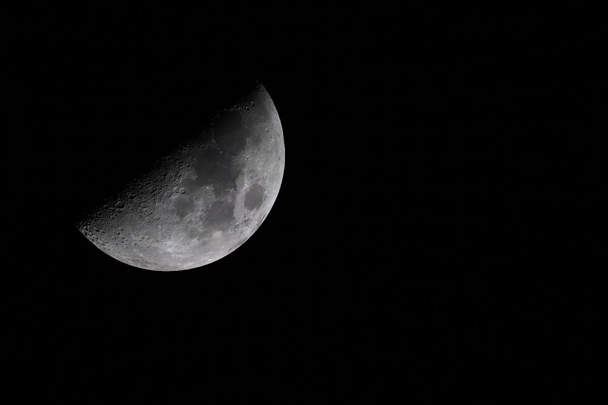 First Quarter Moon - 50% Illuminated...