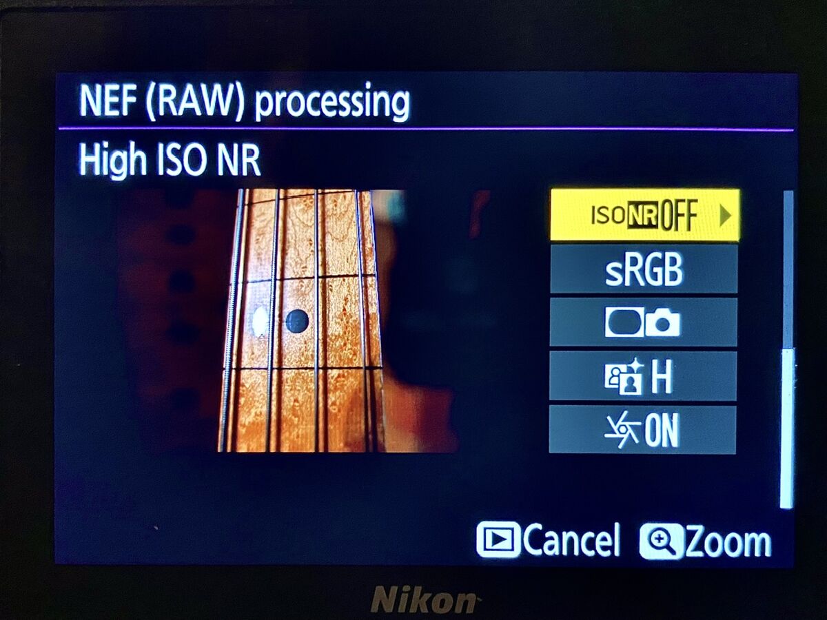 Nikon camera screen...