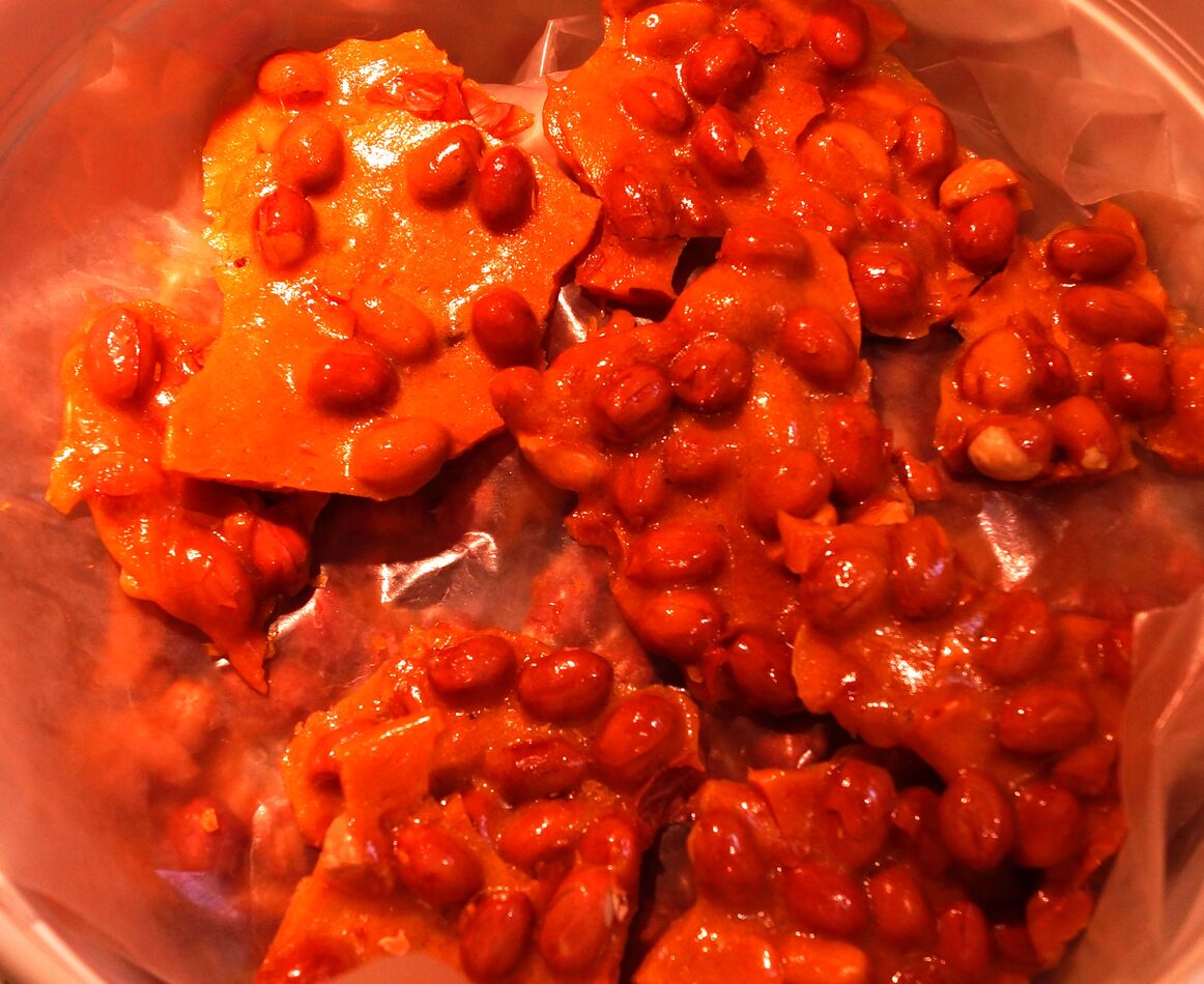 I always make a little peanut brittle for my sweet...