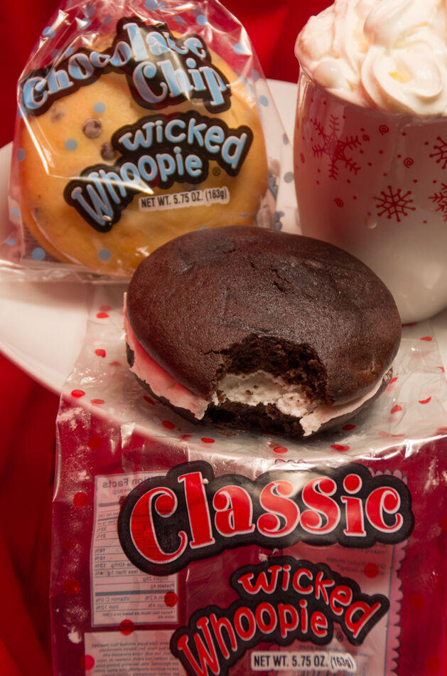 Whoopies come in many flavors - chocolate seems to...