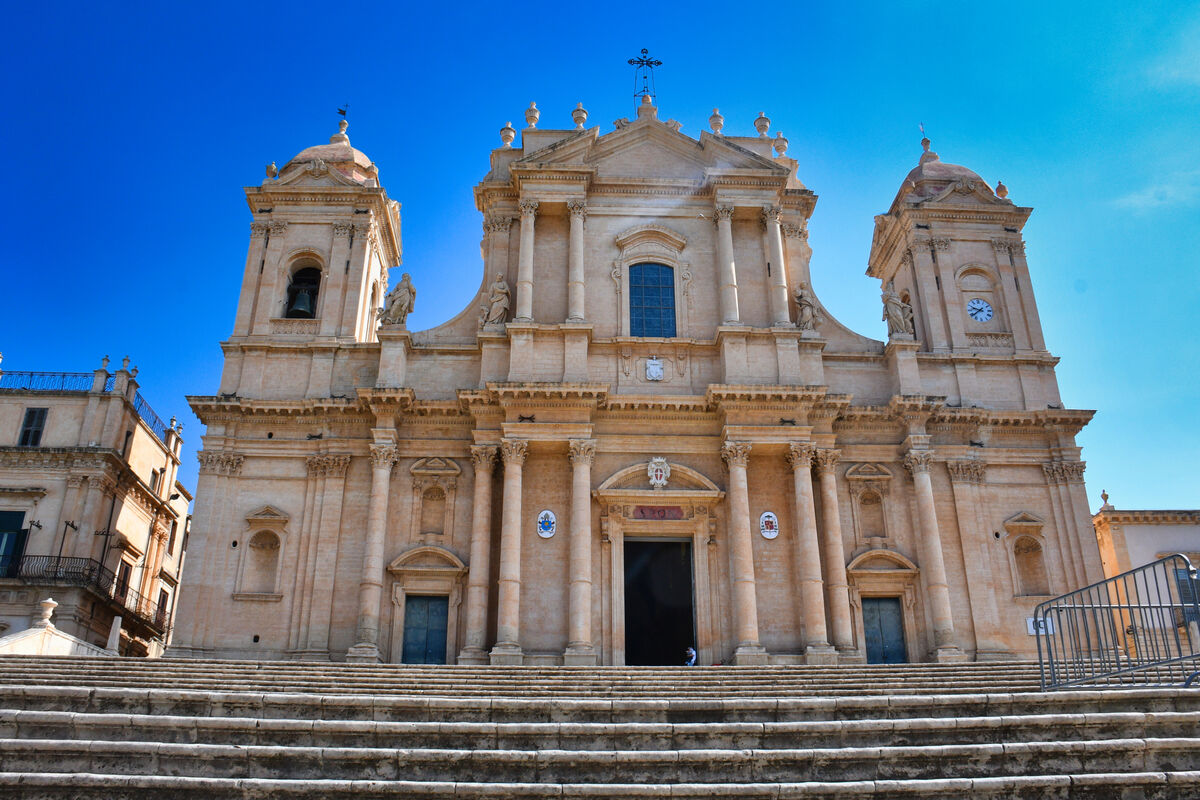 The Noto Cathedral (San Nicola), designed by Rosar...