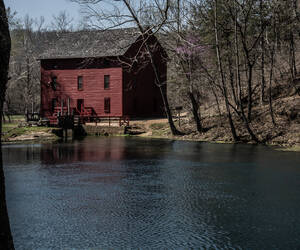 The Mill  from a path around  the pond...