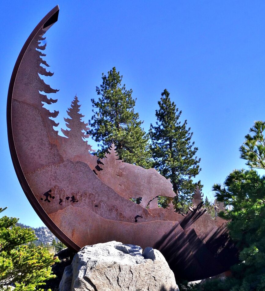 We saw this piece of Iron art in Lake Tahoe....