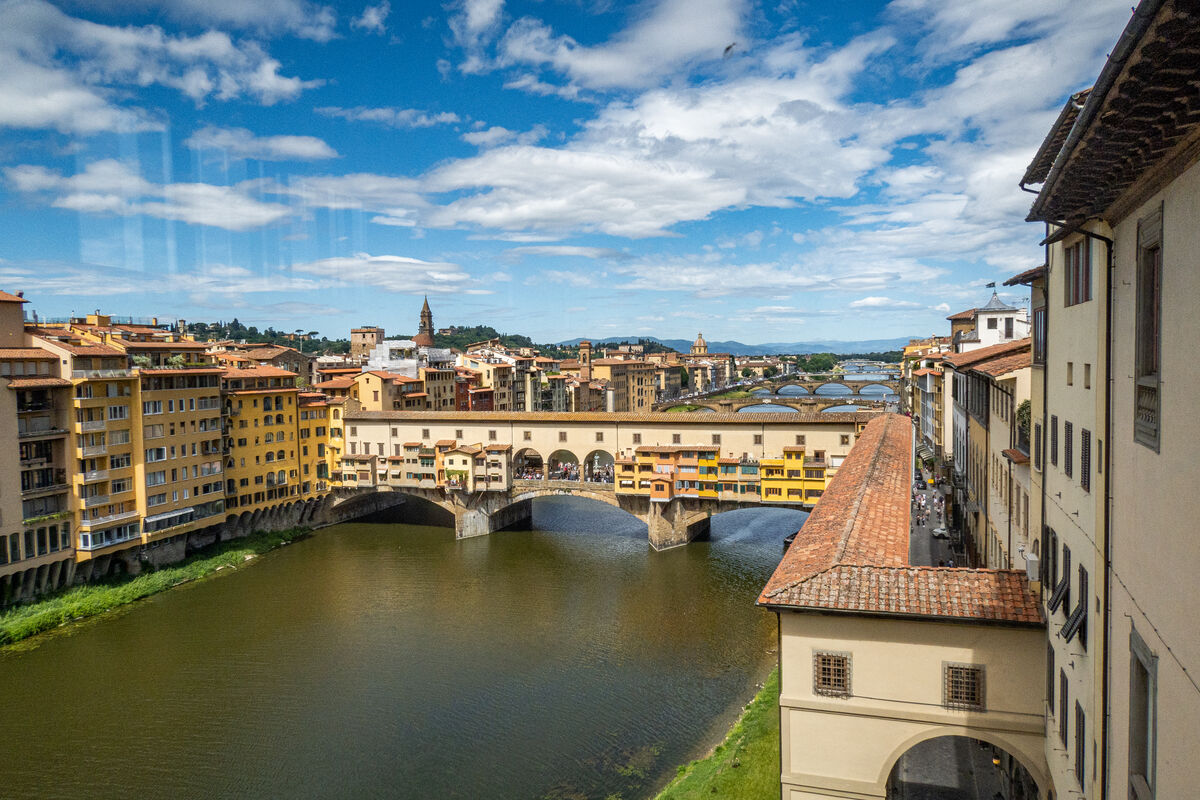 The Ponte Vecchio, taken from The Uffizi...
