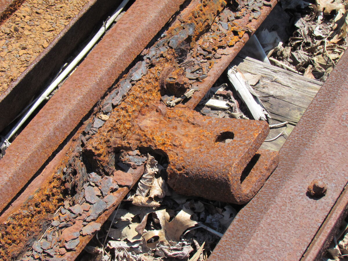 Old Saybrook Train museum -rusty rails!...