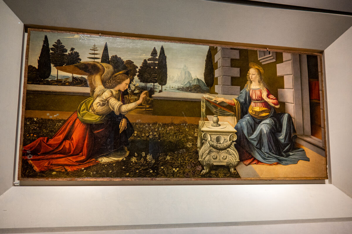 The Annunciation, da Vinci, circa 1472...