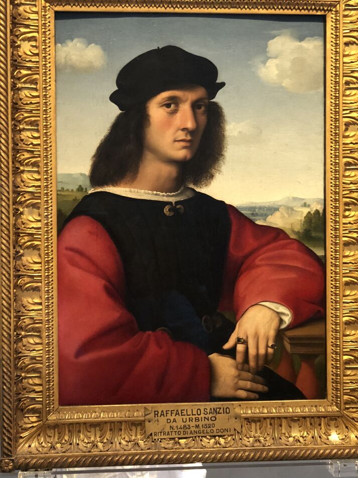 Portrait of Agnolo Doni, Raphael, circa 1506...