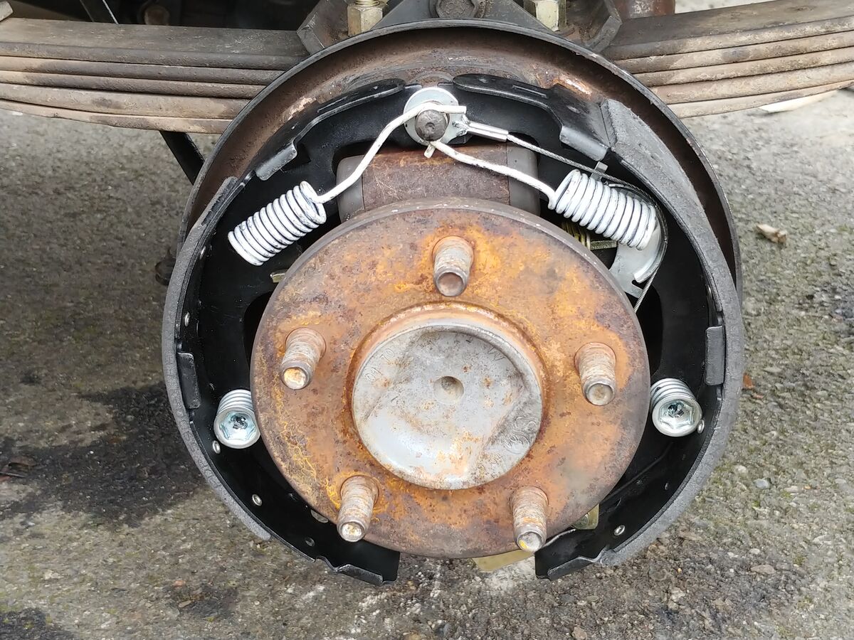 Rusty wheel hub....