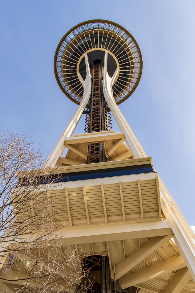 1. The iconic Space Needle from below...