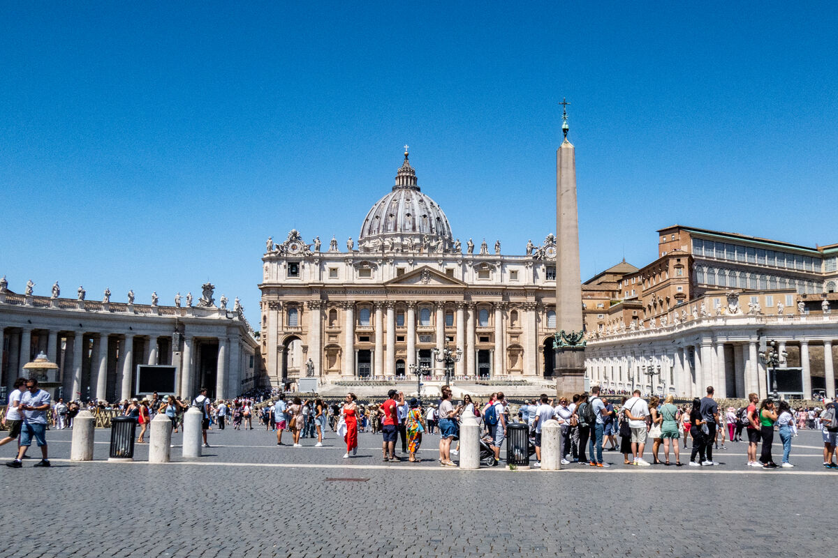 St. Peters Square and the Vatican...
