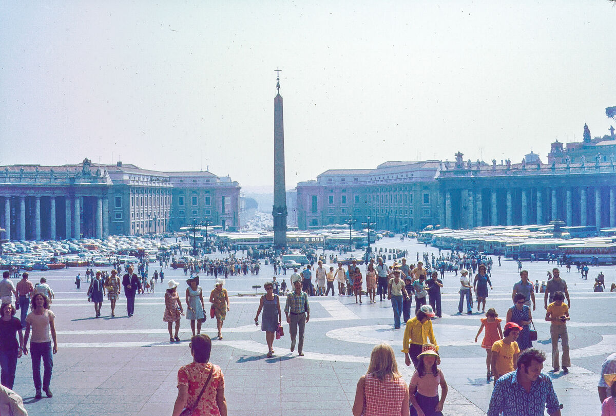 From in front of St. Peters; it was crowded in 197...