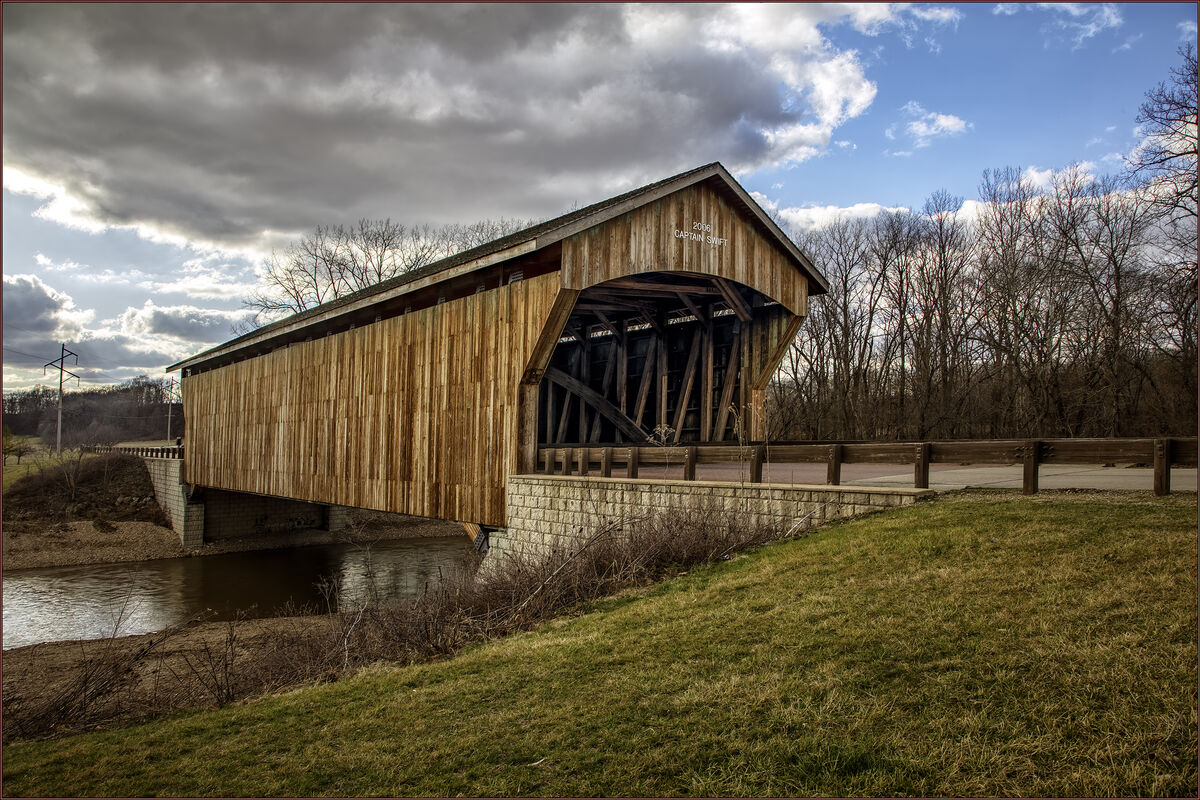 Captain Swift Covered Bridge in Princeton, Illinoi...