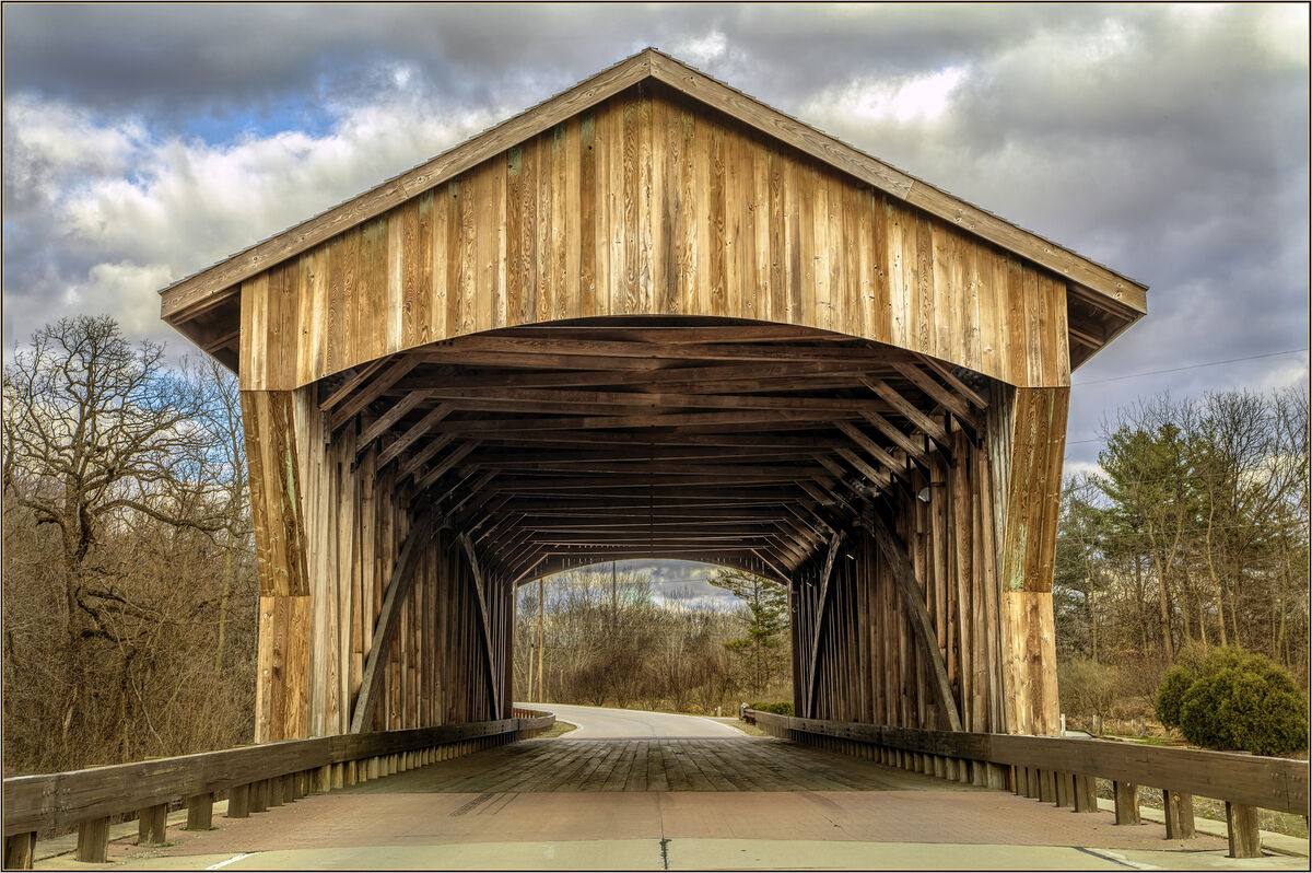 Captain Swift Covered Bridge, the only two lane co...