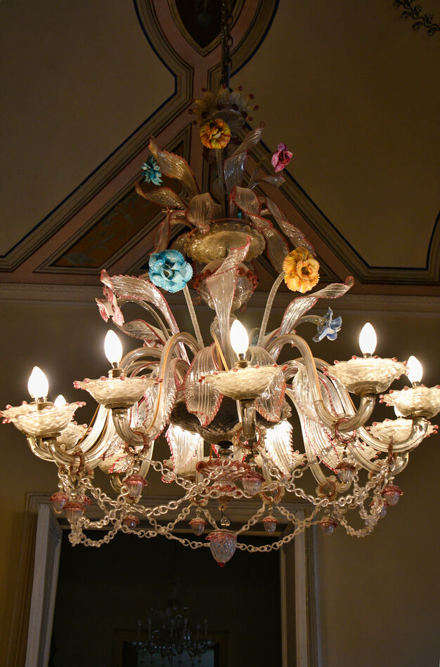 One of the many Murano Glass chandeliers...