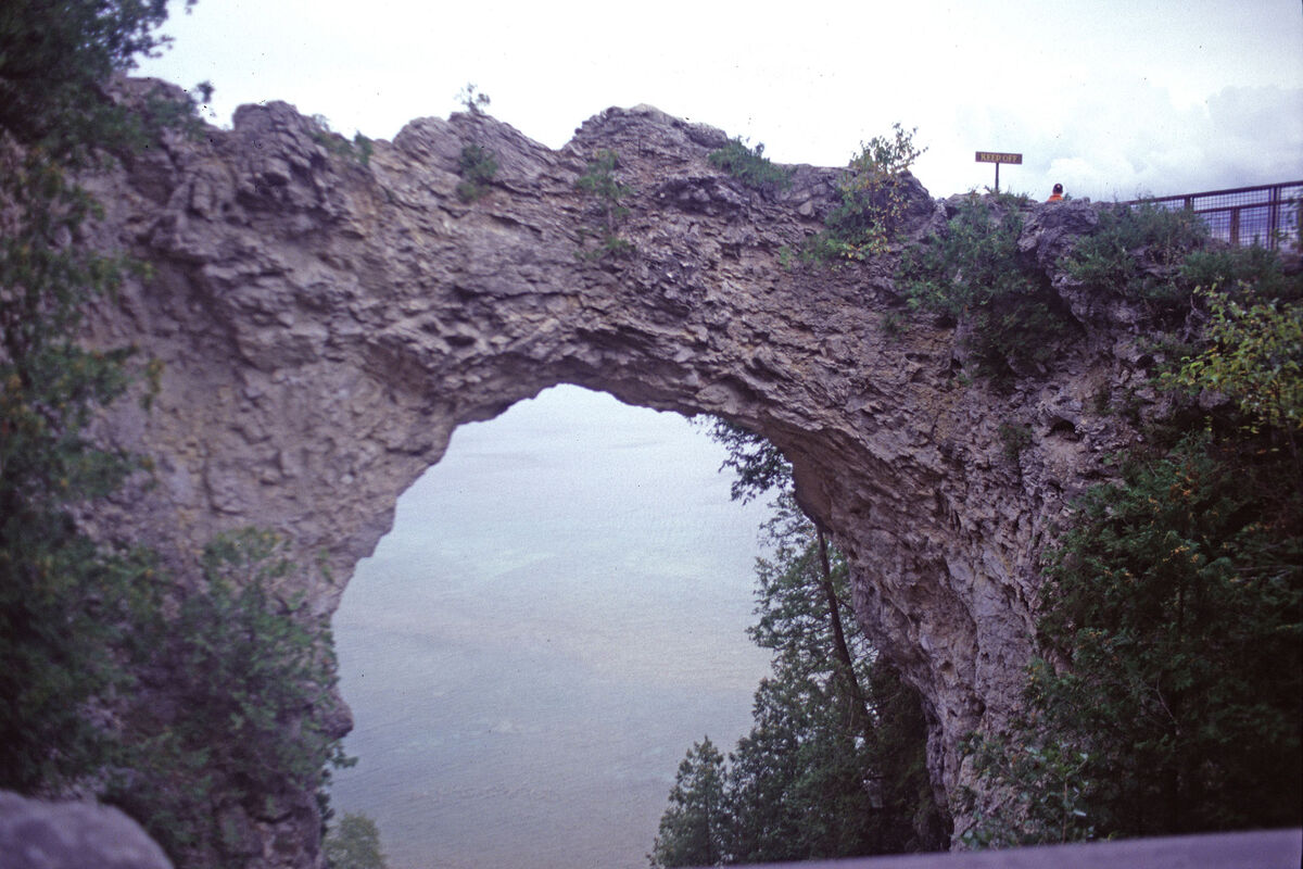 Arch Rock on Mackinaw Island, Michigan - September...