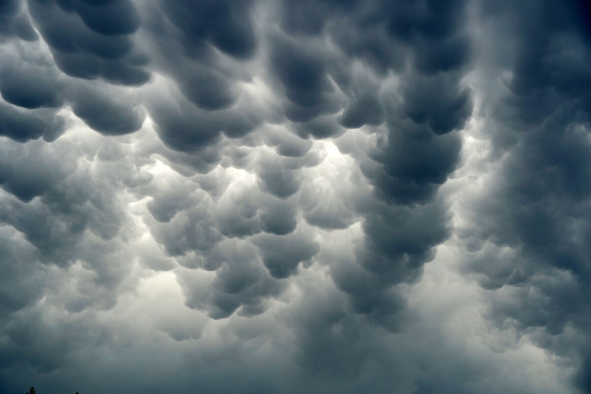 Mammatus Storm Clouds as seen from Irvine, Califor...