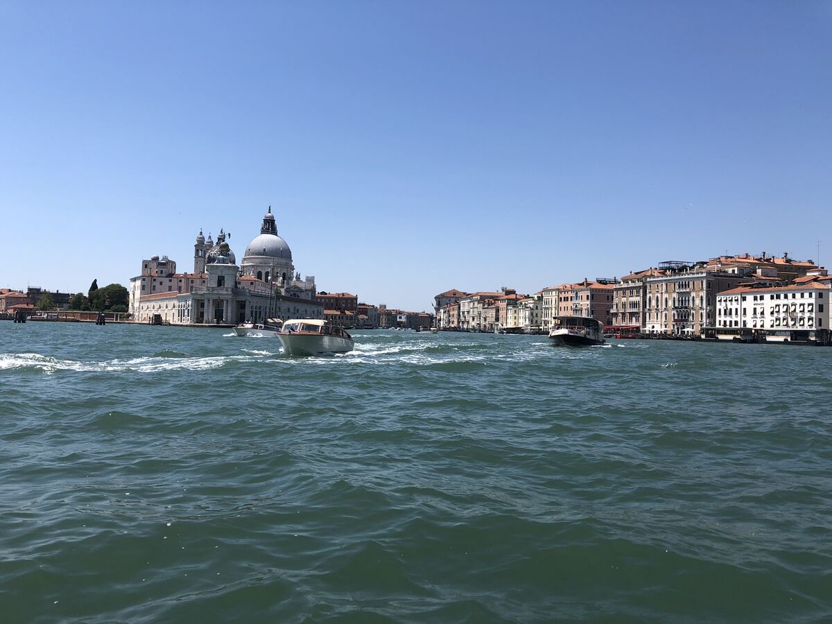 On the hotel boat to San Marco, about one mile acr...