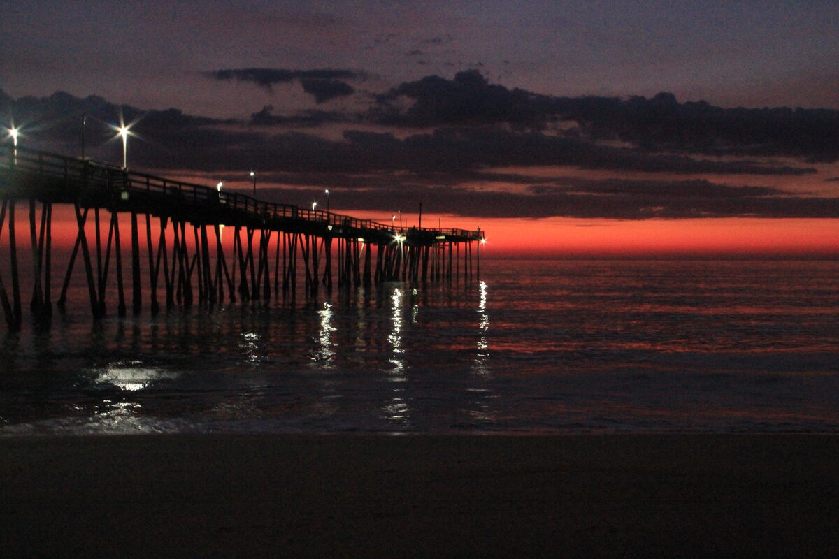A sunrise in the Outer Banks of North Carolina...