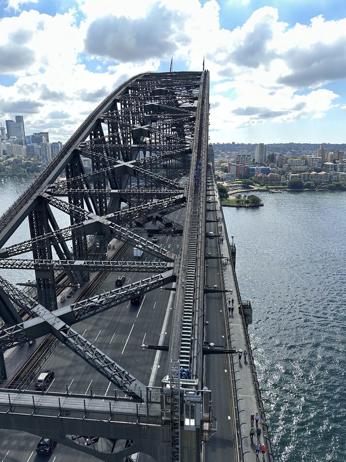 View of the Harbour Bridge from atop the southeast...