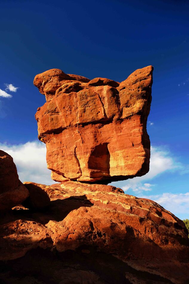 Balanced Rock in Garden of the Gods in Colorado...