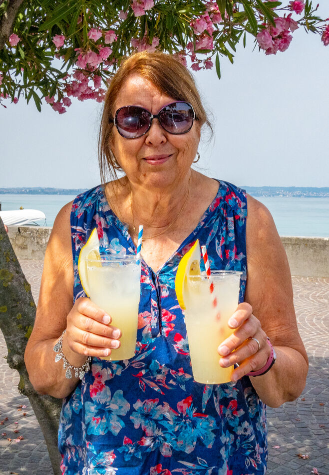 Lemonade for the drive to Lake Como; very refreshi...