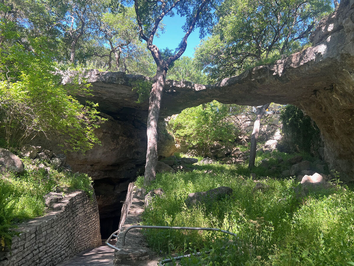 This is the natural bridge, over the entrance to t...