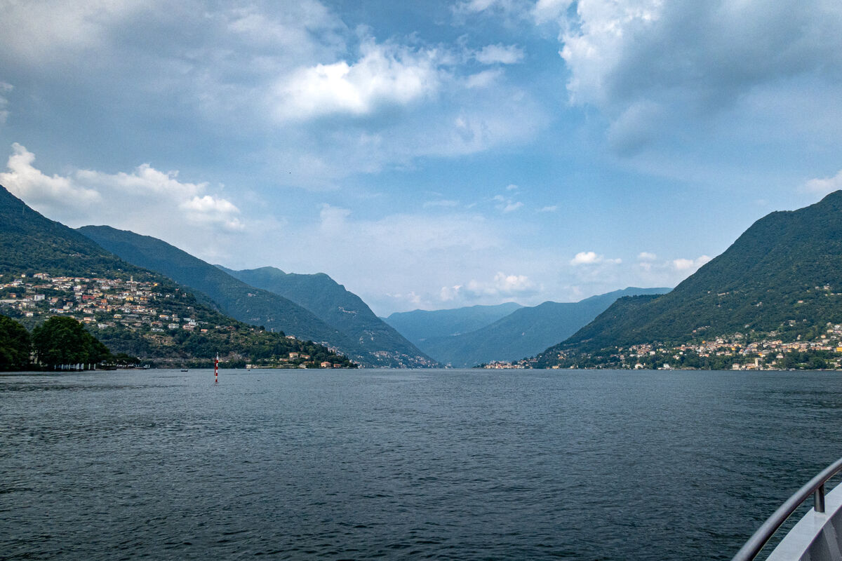 Lake Como from the ferry...