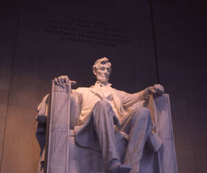 Abraham Lincoln - his statue as seen at the Lincol...