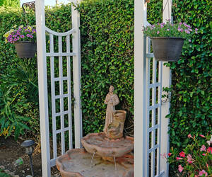 Arbor - installed over a fountain in our backyard ...