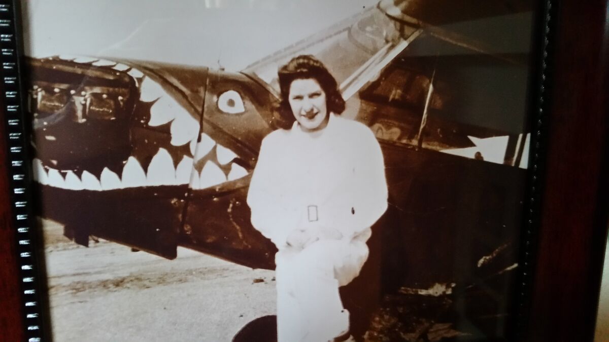 She flew with the Flying Tigers....