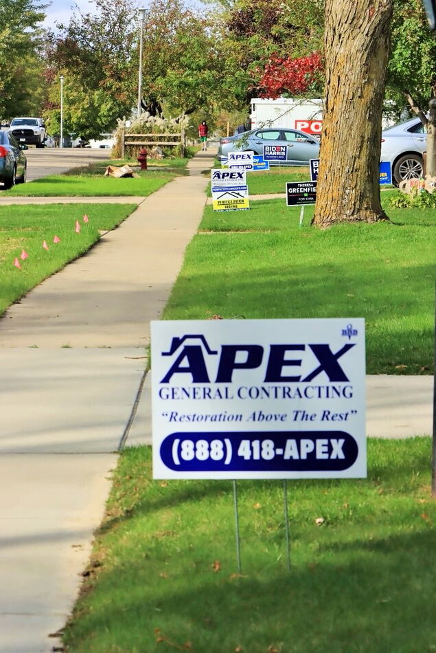 Business yard sign....