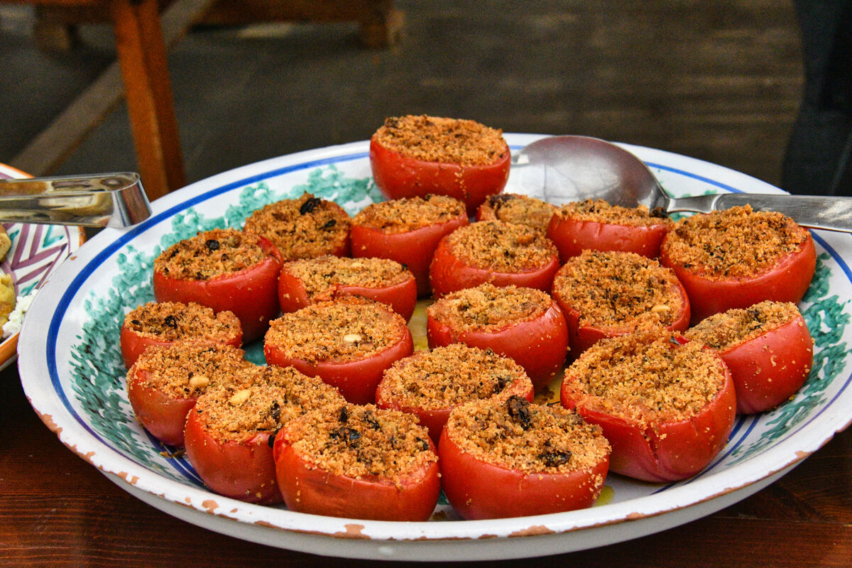 The best stuffed tomatoes I ever ate!...