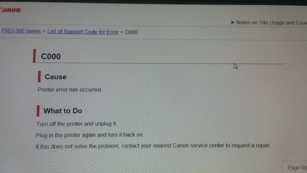 Canon Image Prograf Pro 300 Just got this printer from eBay. Having
