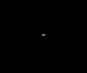 Looking up at Saturn, as seen from our backyard in...
