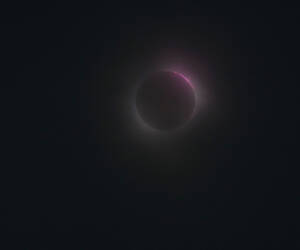 Looking up at a total Solar Eclipse, as seen from ...