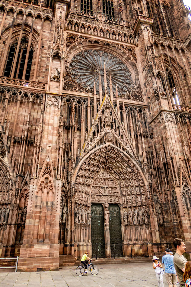 The Strasbourg Cathedral entrance...