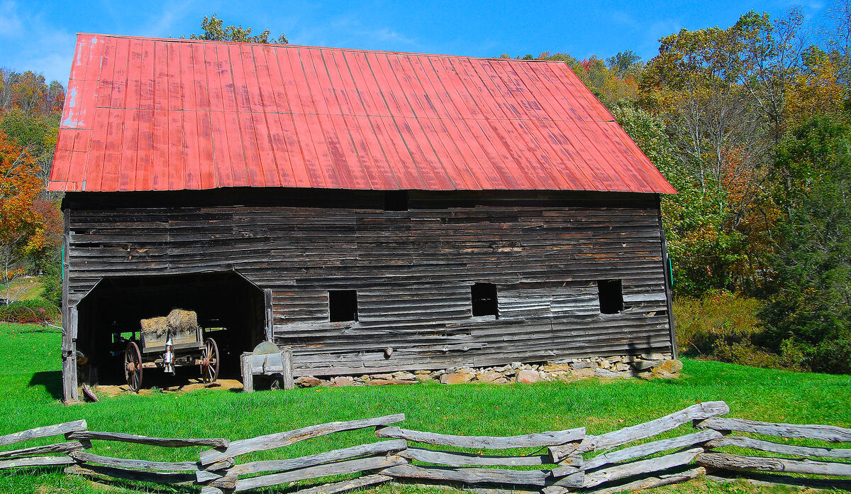 A Barn Gets A Surprise Visitor The Tin Man From The Wizard Of Oz a-barn-gets-a-surprise-visitor-the-tin-man-from-the-wizard-of-oz