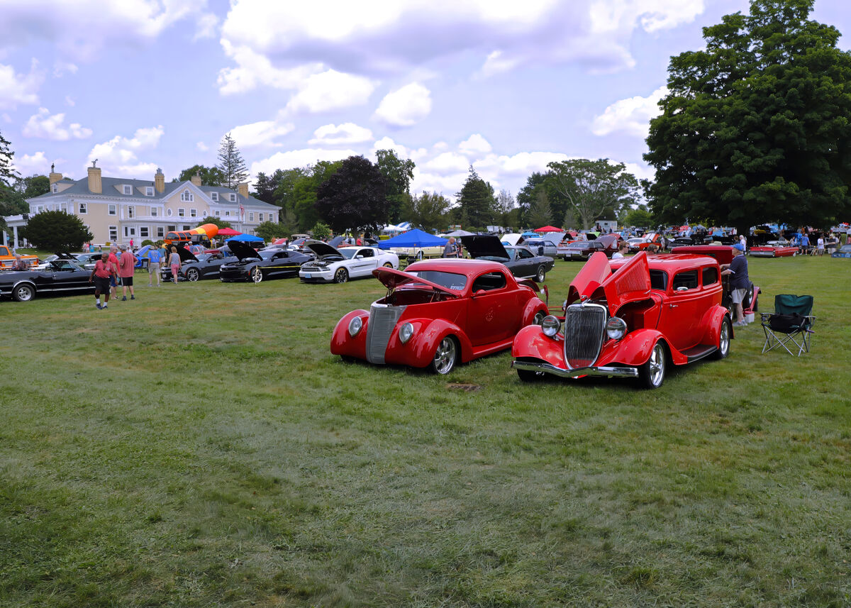 Hot Rods and big engines Classic car meet at Endicott Estate in Dedham