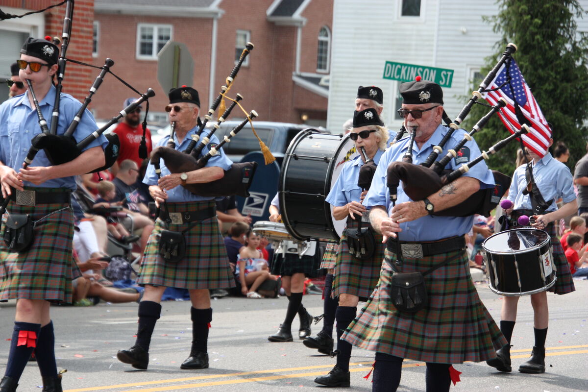 A small town 4th of July parade.. in Woodstown, New Jersey...