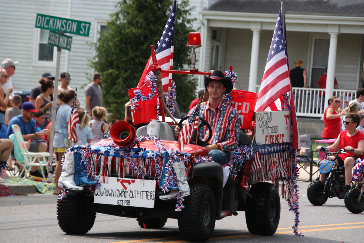 A small town 4th of July parade.. in Woodstown, New Jersey...