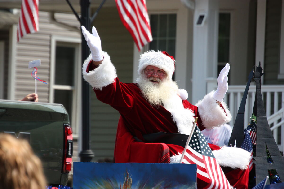 A small town 4th of July parade.. in Woodstown, New Jersey...