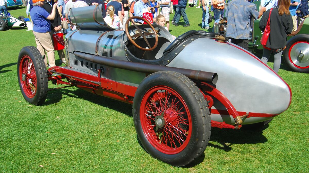 A close look at two 1920's Indy race cars: Car #1 Harry Miller owned a ...