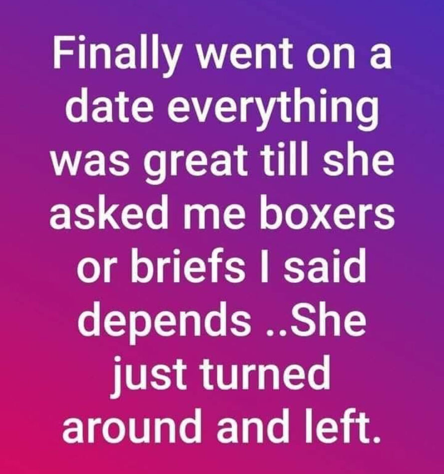 Humor- It Depends: LOL...