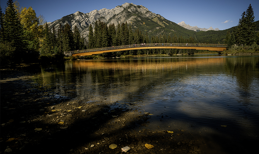 Another image from Banff: This is a bridge just at the edge of downtown ...