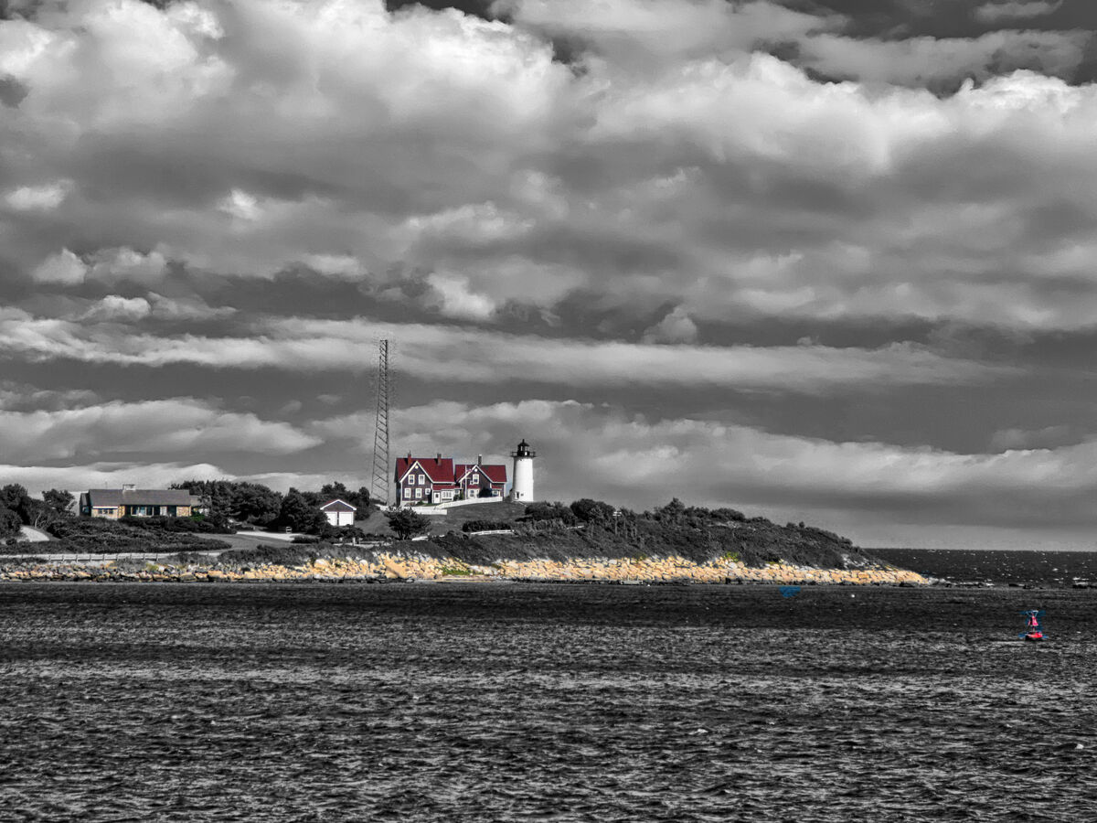 Arriving In Cape Cod In Monochrome With Selective Colorization: Here ...